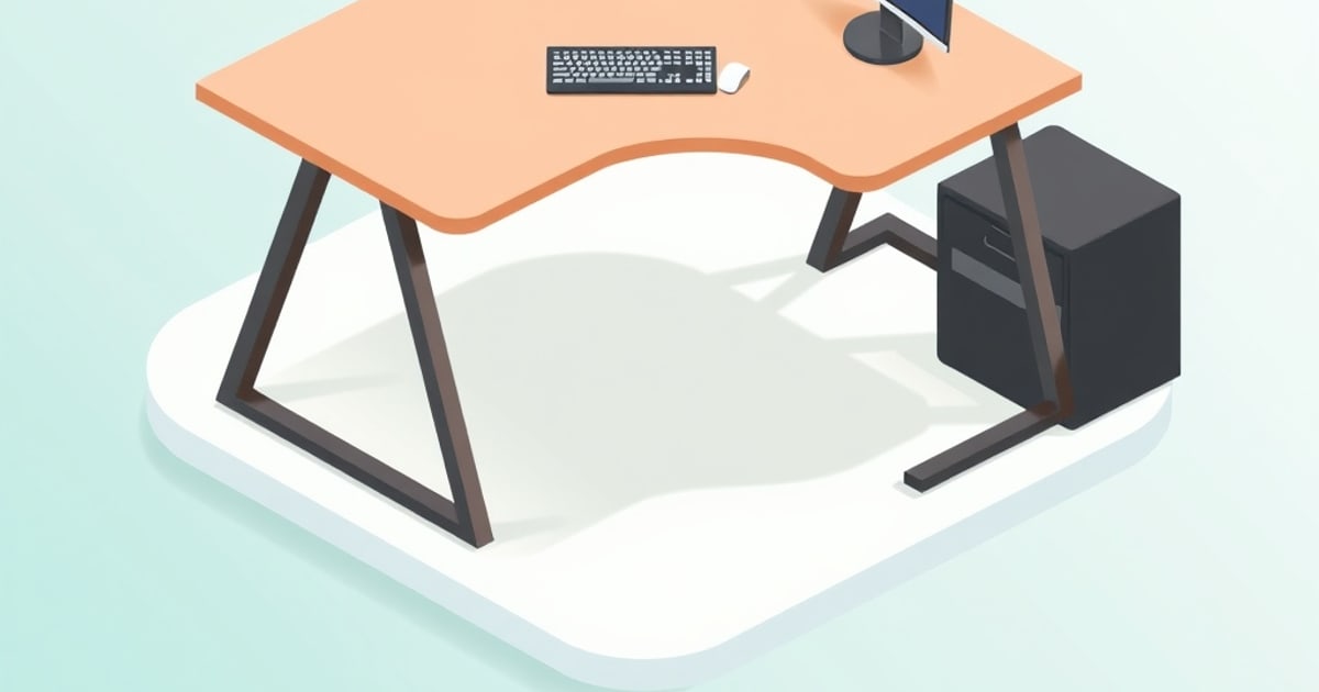 Isometric electric standing desk frame with dual motors at an entry-level price point suitable for budget-conscious wfh